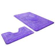 Набор ковриков для ванной и туалета SHAHINTEX фиолетовый