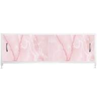 Экран для ванной ВладЭк "STEEL №18" 170 см розовый мрамор